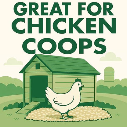Hemp Bedding – Low Dust, Super Absorbent, Natural Odor Control, Eco-Friendly for Chicken Coops, Rabbits, Horses & Reptiles, 33 lb (Pack of 1) - size: 33 Pounds (Pack of 1)