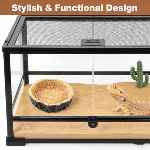 Reptile Bowls,Reptile Water Dish Reptile Water Bowl | Snake Water Bowl for Small Reptiles, Lizard & Snake - Practical Reptile Accessory for Feeding and Hydration