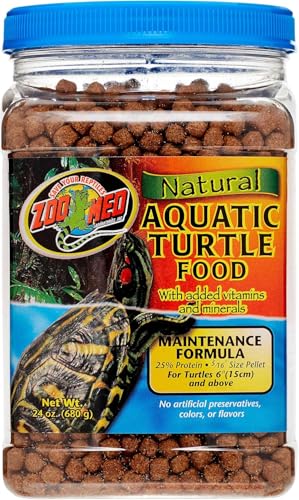 Zoo Med Natural Aquatic Turtle Food Maintenance Formula [Set of 2] Size: 24 Oz.