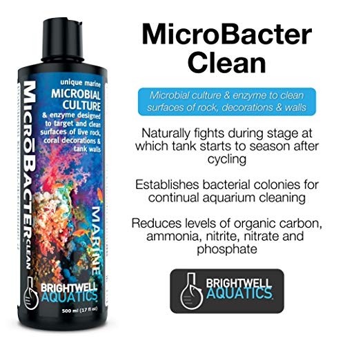 Brightwell Aquatics MicroBacter Clean Marine Aquarium Cleaner Aid, 20L - size: 20-L