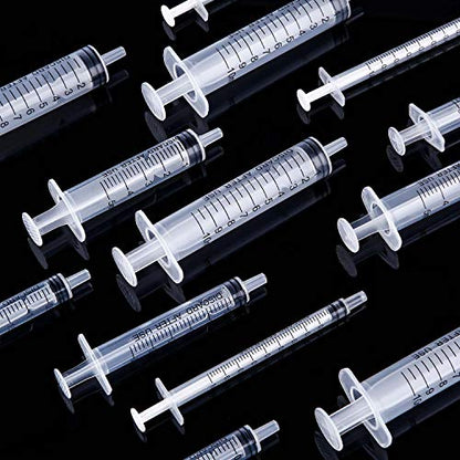Frienda 20 Packs Large Plastic Syringe Measuring Syringe Tools Dispensing Multiple Uses (1 ml/ 3 ml/ 5 ml/ 10 ml) - size: 1 ml/ 3 ml/ 5 ml/ 10 ml