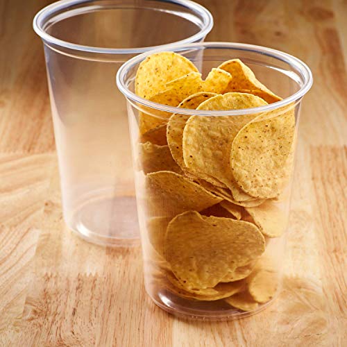Karat FP-DC32-PPU 32 oz Deli Container, 5.7" Height, 4.61" Width, 3.27" Length (Pack of 500), Clear (Pack of 500) - size: 32 oz Container