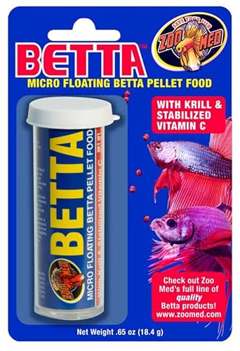 Zoo Med Laboratories AZMBP2 Betta Micro Pellet Food, 0.65-Ounce - size: 0.65 Ounce (Pack of 1)