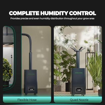 MARS HYDRO Plant Humidifier 15L with Adjustable Humidity | Timer Function,Ultrasonic Precise and Silent Operation,No-Leak Seal for Grow Tent,Indoor Planting,Greenhouse,Bedroom - size: 15L