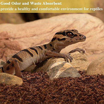 6 Pack Coconut Fiber Substrate, Premium Coco Coir Reptile Substrate | 100% Coconut Husk Terrarium Bedding for Reptiles, Tortoise, Bearded Dragon, Gecko, Snake, Hermit Crabs, Frogs, Tarantula - color: 6pcs