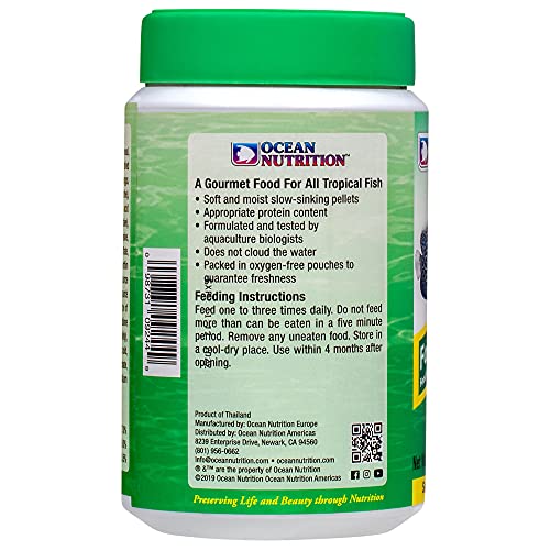 Ocean Nutrition Formula Two Pellets - Fish Food for Herbivorous & Omnivorous Marine Tropical Fish, High Protein(40%) - 14 oz (400 g) Small Pellets - size: 14 Ounce (Pack of 1), style: Small Pellet Size (+/- 1.2mm)