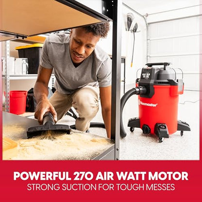 Vacmaster VCM811PF 1101 8-Gal 3.5 Peak HP Wet/Dry Vac Red - size: 8-Gallon