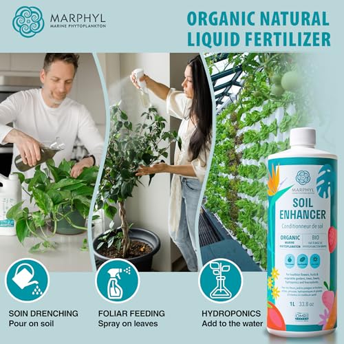 MARPHYL All-Purpose Plant Food – Organic Nutrient-Rich Fertilizer & Soil Enhancer for Indoor & Outdoor Flowers, Vegetables, Succulents, Bamboo & Hydroponics - size: 67.6 oz