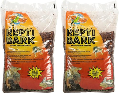 Zoo Med Reptile Bark Fir Bedding, 8 Quarts | Pack of 2 - size: 8 qt (Pack of 2)