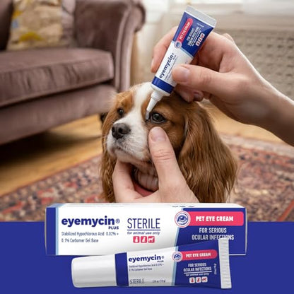 EYEMYCIN Pet Eye Health for Dogs, Cats, Cattle, Sheep, Horses, Birds and Puppies, Kitten (2 Pack) - size: 2 PACK