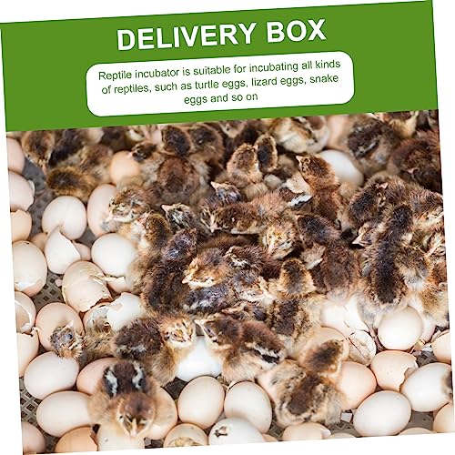 VOSAREA Crested Gecko Egg Laying Box - 2pcs for - 16 Holes Breeding Container for Gecko and Reptile Eggs Portable Plastic Hatchery Box