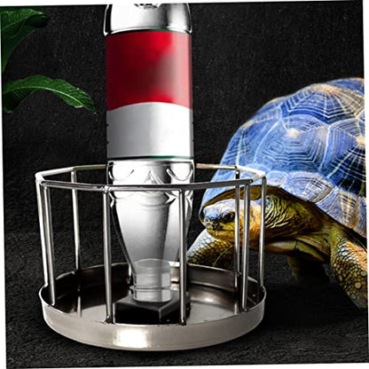 BESPORTBLE Automatic Water Dish for Reptiles Stainless Steel Turtle Feeder Automatic Turtle Feeder Gravity Feed System