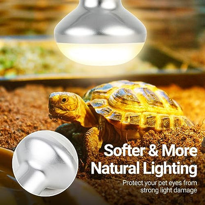 REPTI ZOO 50W Reptile Heat Lamp Bulb,2 Pack Intense Spot Basking Light,UVA Daylight Heating Lamp Bulb for Reptile & Amphibians & Chicken Brooder,Bearded Dragon, Lizard, Tortoise - style: 50W/Daylight