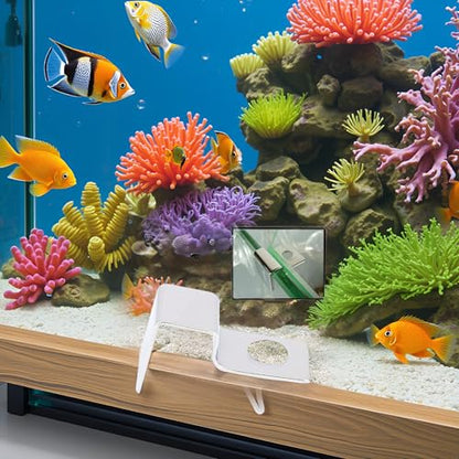 4Pcs Fish Glass Cover Clip, Stainless Steel Aquarium Glass Cover Support Bracket Holders Universal Lid Clips for Rimless Aquarium(8mm) - color: 8mm