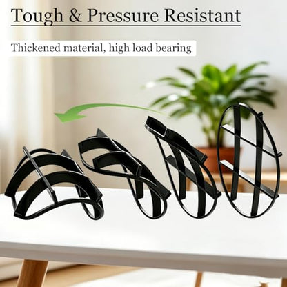 10 Pcs 4.72in Plant Pot Mesh Drainage Disc, PP Plastic Flower Pot Bottom Riser Allows Water Flow & Air Circulation Root Rot Prevention Plants For Patios Balconies Gardens Apartments
