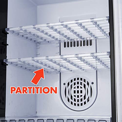 Black Reptile Egg Incubator 25L Capacity Mini Digital Incubator ReptiPro 6000 Portable Reptile Incubator Cabinet Style with Heating and Cooling 5-60°C 12V/110V Work for Small Reptiles
