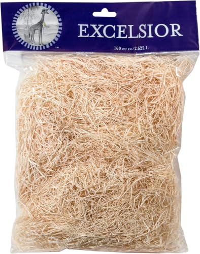 SuperMoss (15750) Aspen Wood Excelsior, Natural, 4 Ounce Bag (Pack of 10) - size: 108 cu in (Pack of 10)