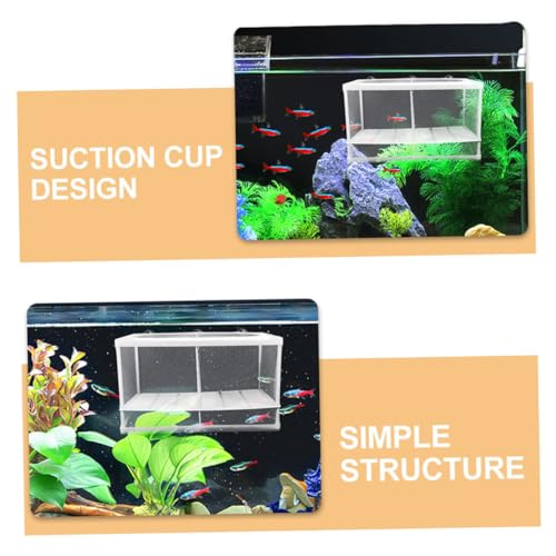 Toyvian Fish Tank Partition Mesh Divider Box for Fish Fry Reptile Box Lightweight Portable
