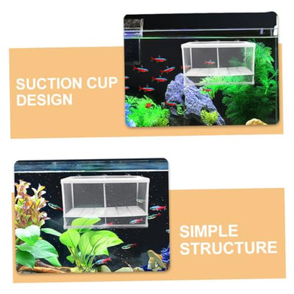 Toyvian Fish Tank Partition Mesh Divider Box for Fish Fry Reptile Box Lightweight Portable