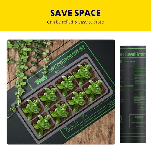 iPower 48" x 20" Waterproof Durable Seedling Heat Mat Warm Hydroponic Plant for Indoor Gardening Germination Starting, 1 Pack New - size: 48" x 20"-New, style: Heat Mat