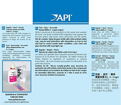 API NITRITE TEST KIT 180-Test Freshwater and Saltwater Aquarium Test Kit - size: 180 tests