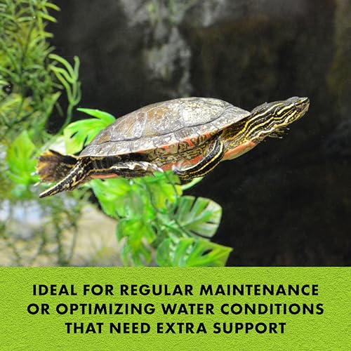 Zilla Pet Turtle Miracle Ball, Odor and Sludge Remover, for Cleaner and Healthier Turtle Habitats and Aquariums, Treats up to 50 Gallons