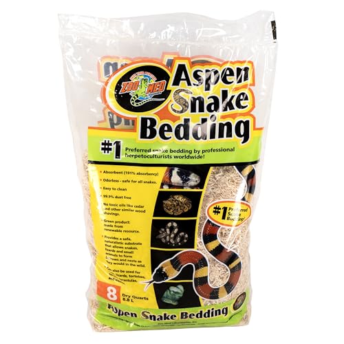 Zoo Med Aspen Snake Bedding 8qt - color: Whites & Tans, size: 8 quart