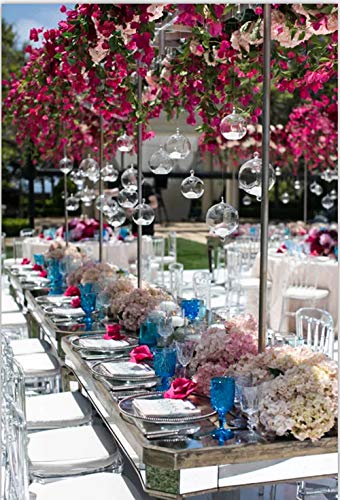 Wedding Hanging Glass Orbs, 18 Pcs Glass Tea Light Terrarium, Hanging Glass Globes, Globe Terrarium, Tea Light Holders, Wedding Decor Indoor Outdoor - size: 18