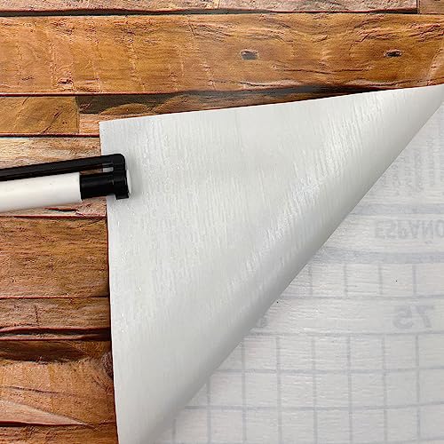 Yifely Self-Adhesive Shelf Liner Removable Tabletop Protect Paper for Covering Rent House Shelving Drawers, Rustic Wood Grain, 17.7 Inch by 9.8 Feet