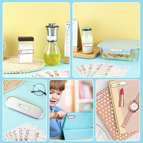 480 Pcs Baby Bottle Labels for Daycare Essentials | Self-Laminating School Name Lable Stickers for Kids Waterproof Labels for Bottles Easy to Write - style: A-Boho