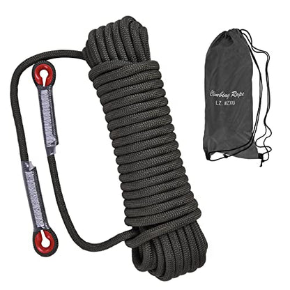 Climbing Rope, Rappelling Rope - color: Black, size: 65FT