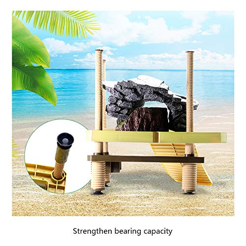 La La Pet® Floating Turtle Pier Basking Platform Reptile Ramp Decorative, Functional, and Naturally Inspired
