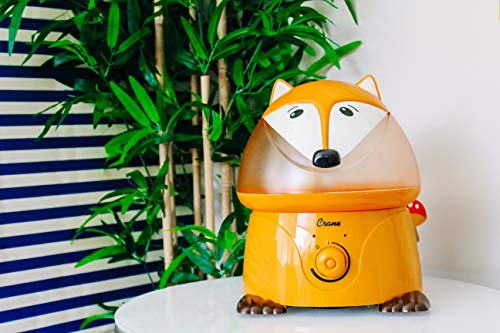 Crane 1 Gallon Animal Cool Mist Ultrasonic Humidifier for Kids' Bedroom and Nursery, Automatic Shut off, Adjustable Output, Fox - color: Fox