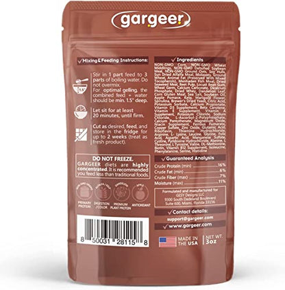 Gargeer 3oz Bugs & Insects Gel. for Roaches, Crickets & Worms, Made in USA | Expert-crafted, filler-free gourmet nutrition for thriving insects. Because a healthier bug means a healthier pet! - size: 3 Ounce (Pack of 1)