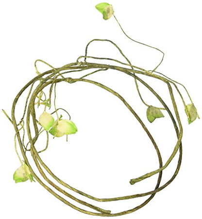 Penn-Plax Reptology Leafy Climber Terrarium Vines for Reptiles – Decorative and Flexible – 5’ Length – 1/4” Diameter – Green