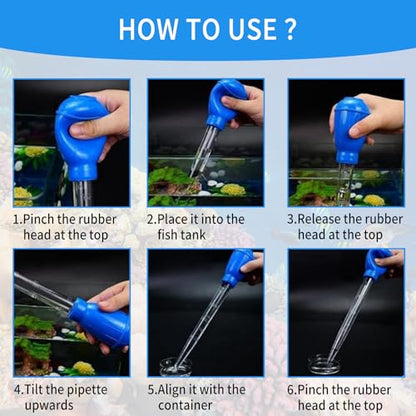 2 Pieces Long Pipette for Fish Tank Coral Food Feeder Long Syringe Reef Coral Food Spot Feeder Tube for Reef Aquatic Plant Spider Snake Lizard - size: 17.7 in Pipette (2 Pieces)