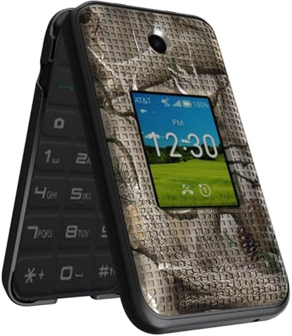 Holster Combo for Cricket Debut Flex Flip Phone Case with Belt Clip - Camo | Also Fits AT&T Cingular Flex 2, For Model U1030AA or U1030AC via 2023 - color: Camo