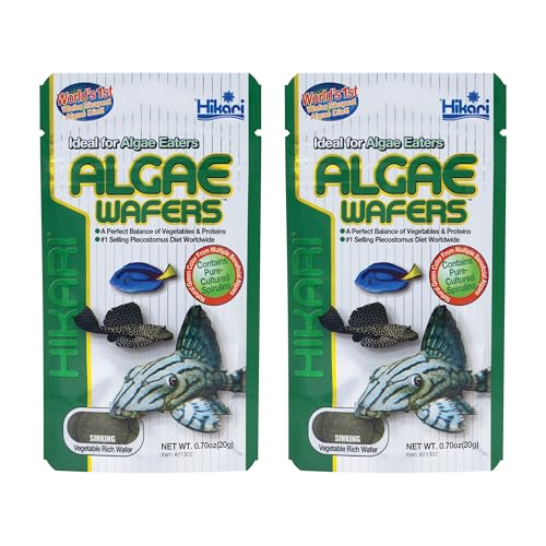 Hikari Tropical Algae Wafers Fish Food [Set of 2] Size: 0.70 Ounce - size: 2 Ounce (Pack of 1)