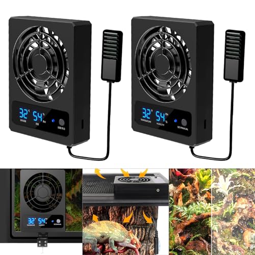 Reptiles Cooling Fan for Terrariums Low Chiller Air Coolers Humidity Reducer Chiller Automatic Control Reptiles Habitat Improvement - color: D