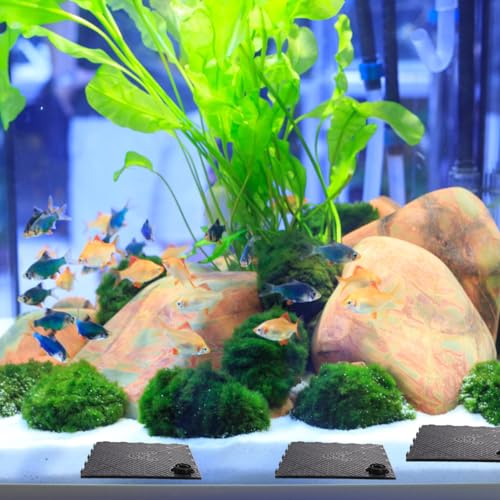 5Pcs Aquarium Divider Tray Black Plastic Grid Divider Tray Egg Crate Louvre Light Diffuser Aquarium Fish Tank Bottom Supplies