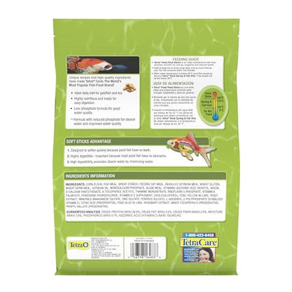 Tetra Pond Sticks Fish Food For Goldfish & Koi, 1.72 lbs | Healthy Daily Diet For All Pond Fish, Easy To Digest Floating Sticks Promote Clearer Water, Feed When Water Is +50 Degrees - size: 1.72 Pound (Pack of 1)