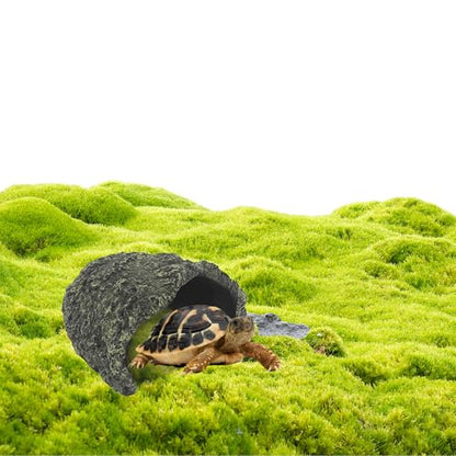 Large Rock Cave Hideout for Reptiles & Amphibians - Ideal for Bearded Dragons, Turtles, Snakes, Lizards, Geckos, Tortoises & Small Pets - Terrarium & Aquarium Decor, Safe Reptile Habitat