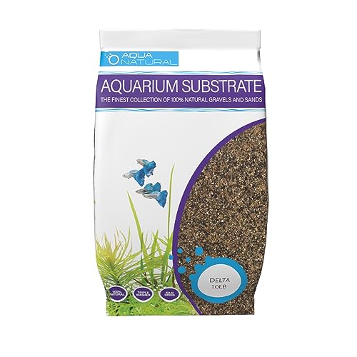 Aqua Natural Aquarium Substrate, Delta Sand, 10lb | Aquascaping, Aquariums, Vivariums, Terrariums - size: (Pack of 1)