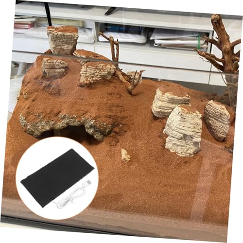 Abaodam 2pcs USB Heat Mat for Small Pets Gentle Skin-Friendly Heating Pad for Reptiles Hamsters and Safe Under Tank Heater for Terrariums and Pet Enclosures