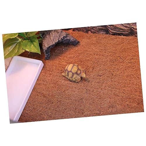 VANZACK Coconut Fiber Mat for Reptile Tank Substrate Liner for Lizard Turtle Bedding Accessories 50x30cm Bedding - size: Size 1