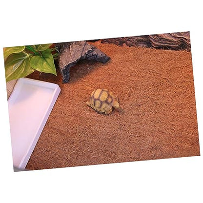 VANZACK Coconut Fiber Mat for Reptile Tank Substrate Liner for Lizard Turtle Bedding Accessories 50x30cm Bedding - size: Size 1