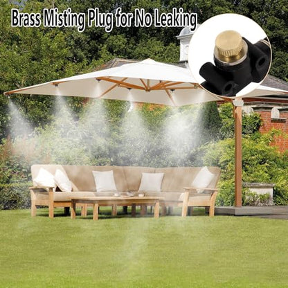 Brass Misting Nozzle Plug 12pc Heavy Duty 10/24 Screw Thread Misting Nozzle Plug for Raised Garden Bed Backyard Outdoor Cooling System | 10/24 Screw Thread Misting Nozzle Plug for Raised Garden Bed Backyard Outdoor Cooling System - size: 12pc-brass mistin