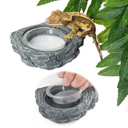 REPTIZOO 30PCS Feeding Cups for Reptile Magnetic Feeder Ledge, Replacement Cups for REPTIZOO Food Water Feeder Dish Gecko Feeding Ledge