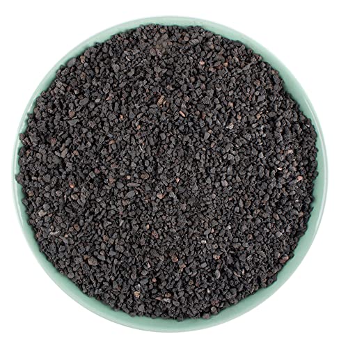 3lb Black Lava Rock for Plant, 1/8-1/4 inch Horticultural Volcanic Rock Soil for Decorative Landscaping Bonsai, Cacti, Succulents Plants Top Dressing for Release Excess Water - color: Black, size: 3LB