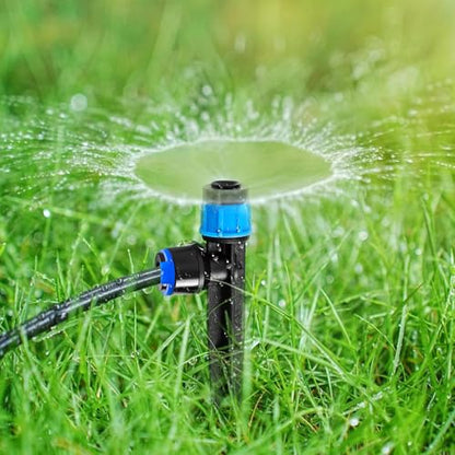 10PCS 1/4 inch Tubing Drip Irrigation Emitters Sprayer,360 Degree Drip Emitter Sprayer with Stake, Irrigation Dripper Sprinklers for Drip Irrigation System Parts & Connectors - color: 1/4" Drip Irrigation Emitters Sprayer